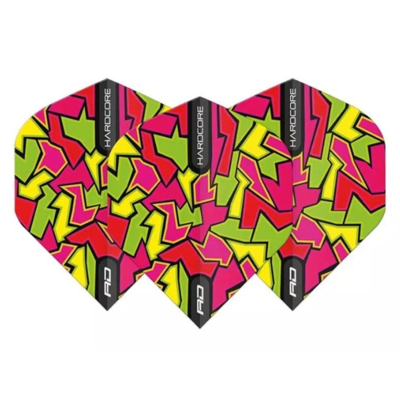 Red Dragon Hardcore Radical Crackle Red Dart Flights