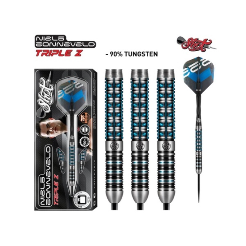 Shot Darts Niels Zonneveld-Steel Tip Dart Set 90% Tungsten | 24 Grams
