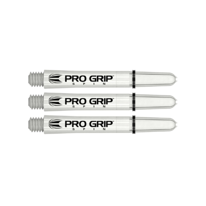 Target Pro Grip Spin White Dart Shaft | Intermediate