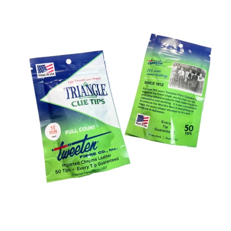 Triangle Snooker Cue Tip  10mm | Box