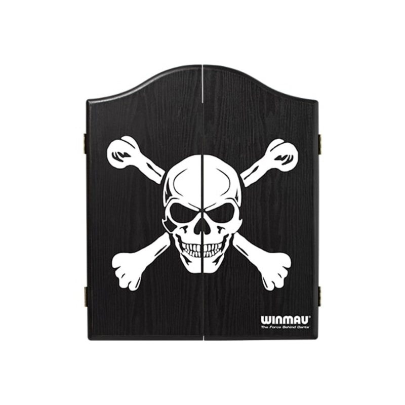 Winmau Skull & Crossbones Black Dartboard Cabinet