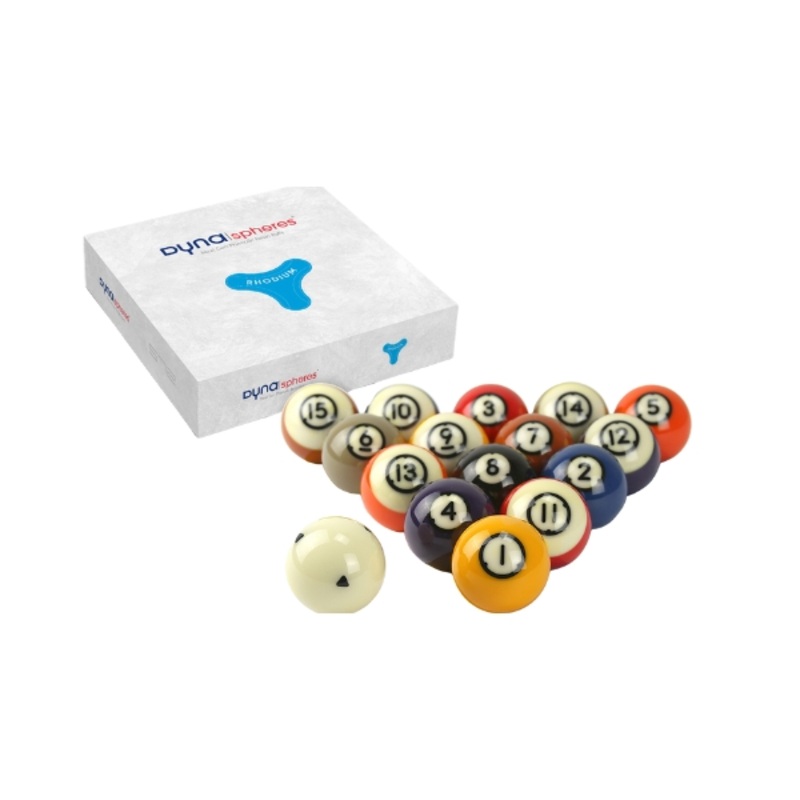 Dynaspheres Pool Ball Set Rhodium 572 57.2mm (16 Balls)