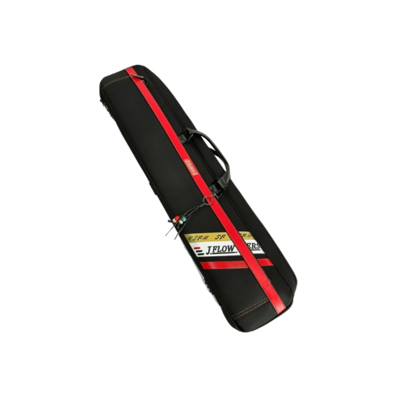 J Flowers Billiard Pool Cue Case Bag 34 Black & Red Color