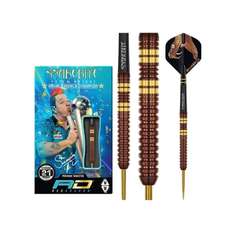 Red Dragon Peter Wright Copper Fusion 90% Tungsten | 3 Darts Per Set