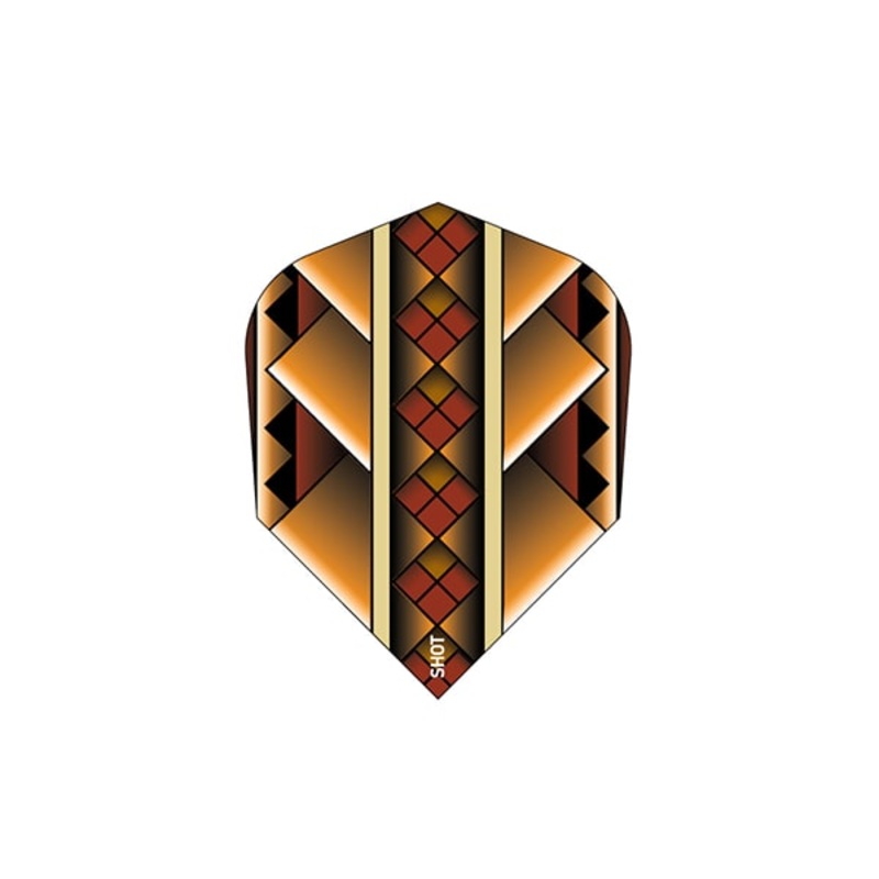 Shot Darts Scimitar Orange Small Standard Dart Flights