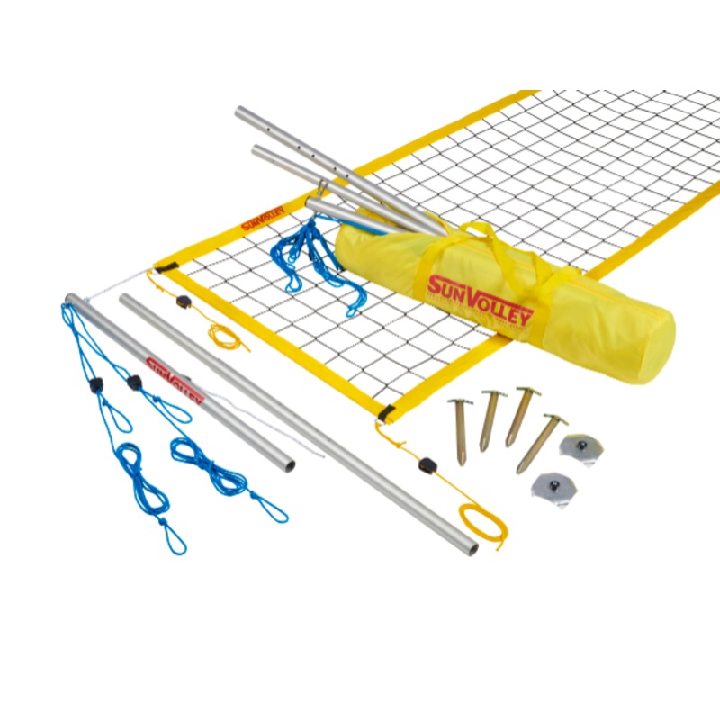 Sunvolley Standard Beach Volleyball Outdoor Post 9.5 Meter Net | Set
