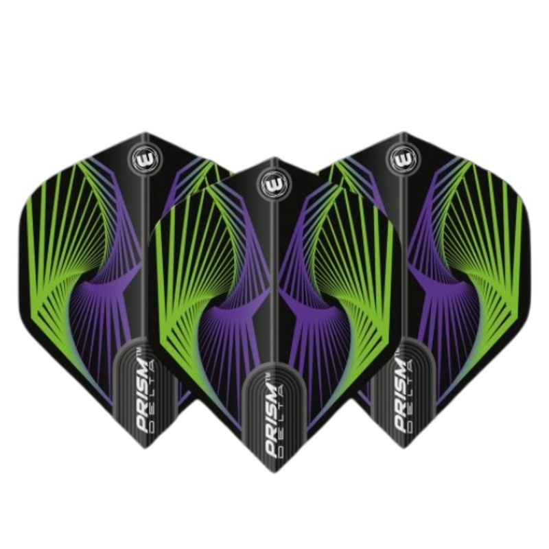 Winmau Prism Delta Green & Purple Flights