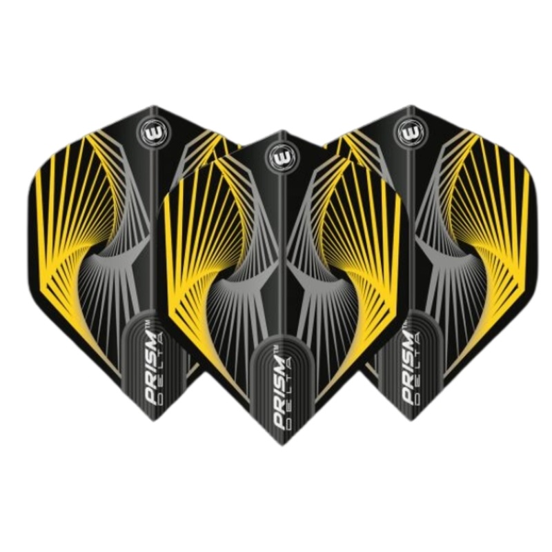 Winmau Prism Delta Yellow & Grey Flights