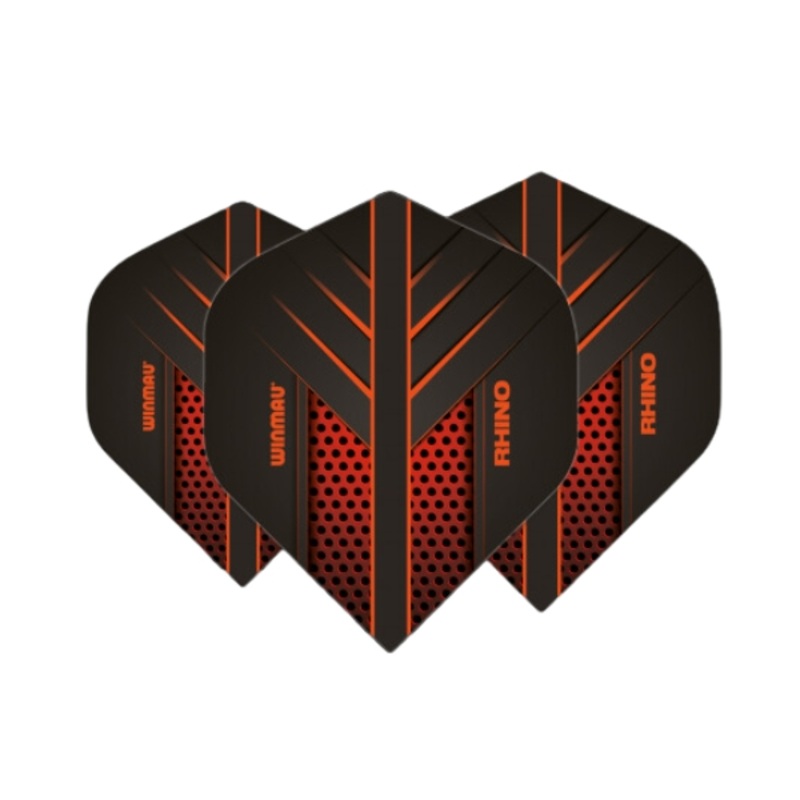 Winmau Rhino Players Black & Orange Dart Flights