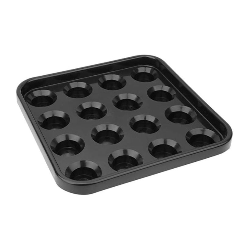 Knight Shot Billiard Plastic Ball Tray 16Pc | Black