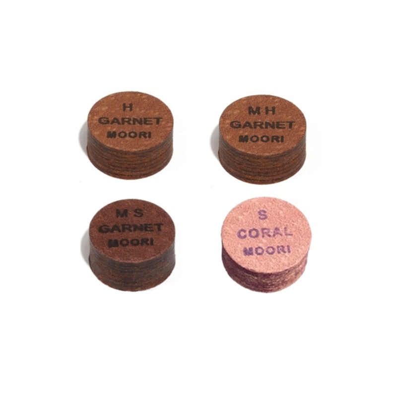 Moori Jewel Garnet Series Billiard Cue Tips | 14mm Medium