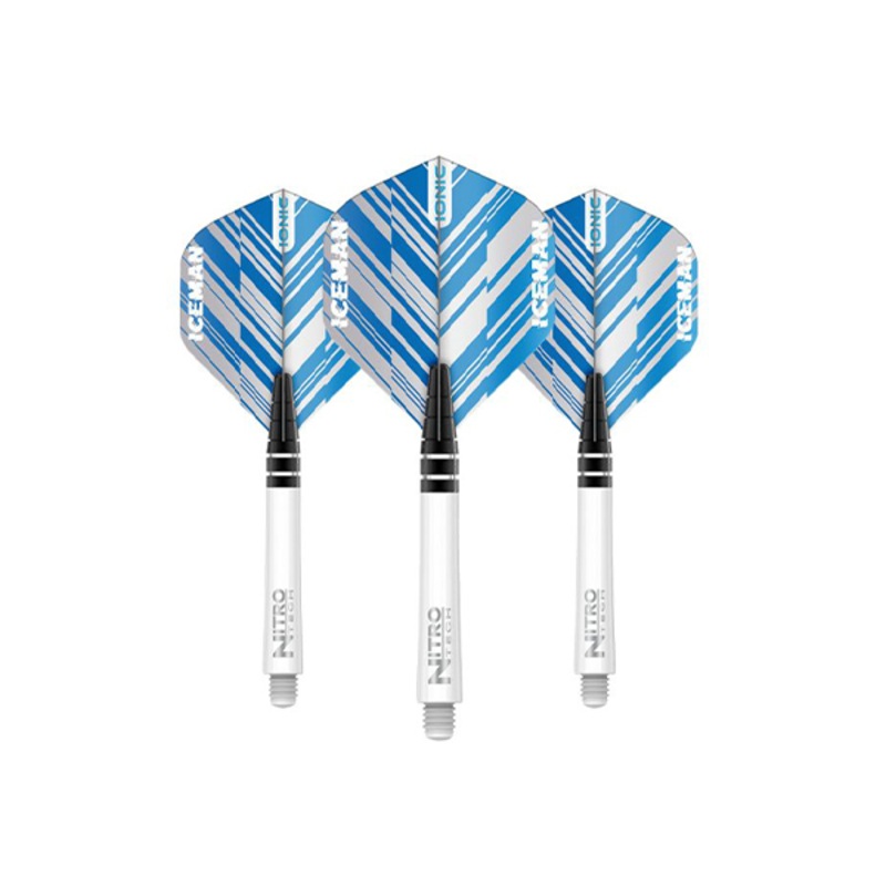 Red Dragon Gerwyn Price Ionic Blue Combo Dart Flights & Shafts