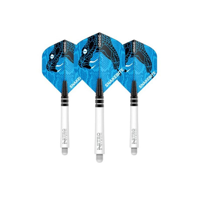 Red Dragon Peter Wright Snakebite Ionic Blue Combo Dart Flights & Shafts