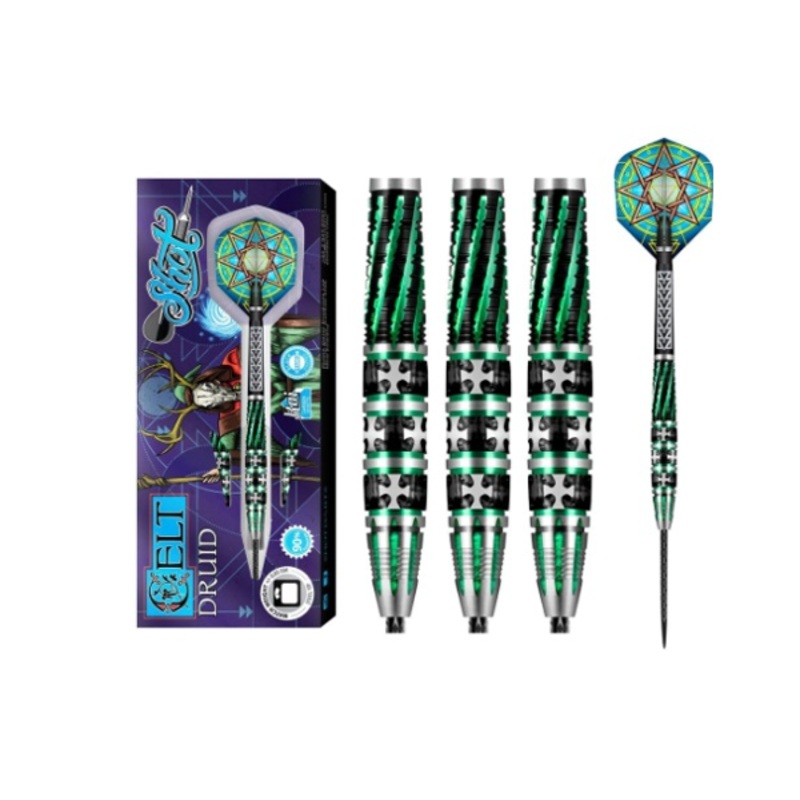 Shot Darts Celt Druid 90% Tungsten Steel Tip Darts | 3 Darts Per Set