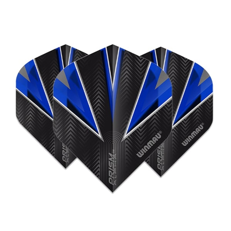 Winmau Prism Alpha Black & Blue Dart Flights