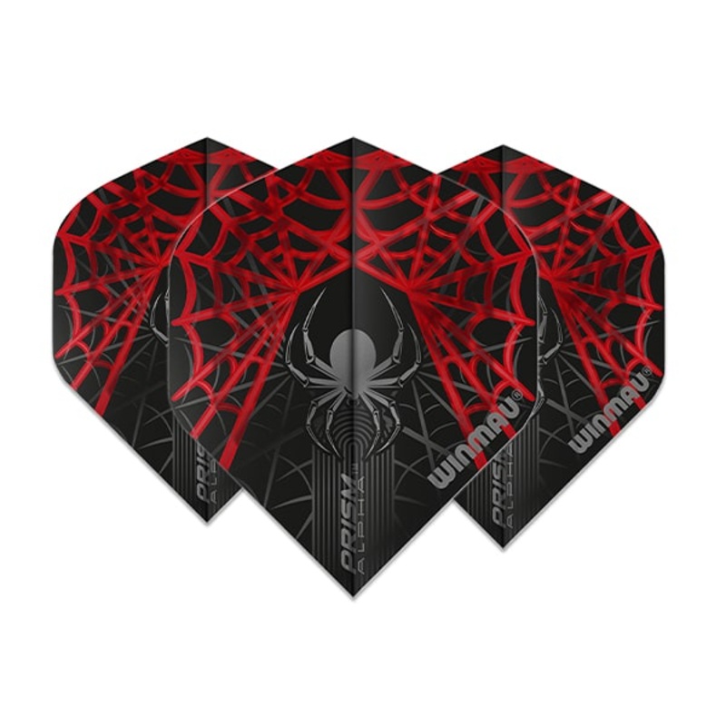 Winmau Prism Alpha Black & Red Dart Flights