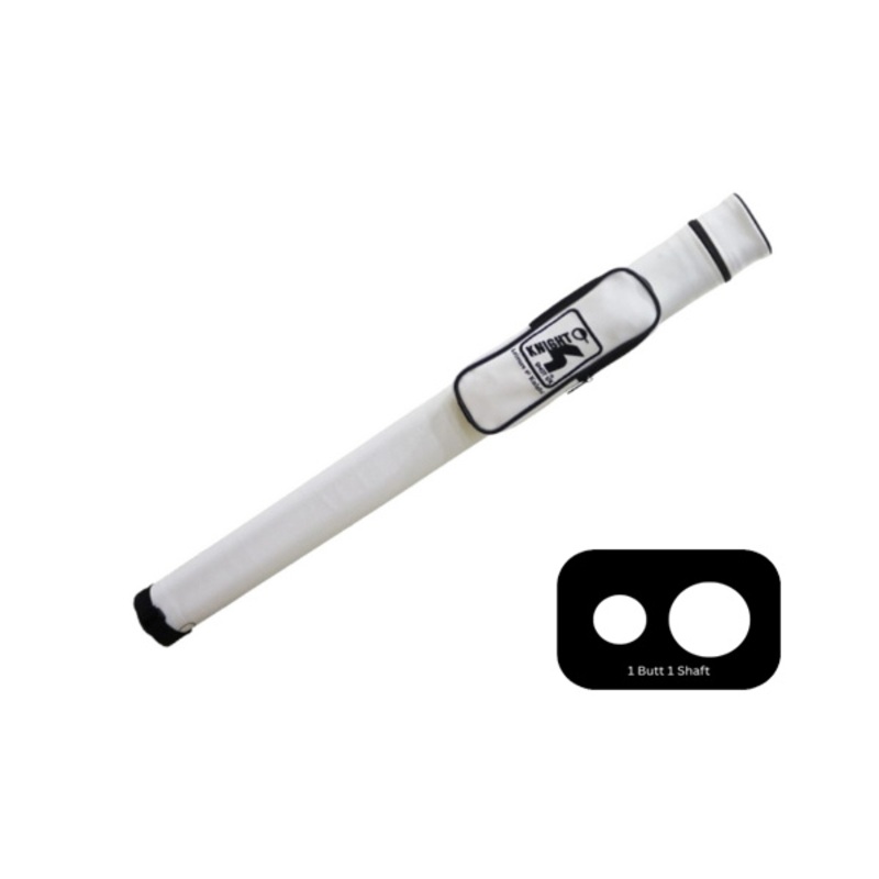 Knight Shot Billiard Cue Hard Case | 11 (1 Butt x 1 Shaft) | White