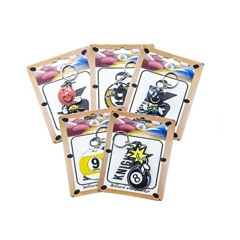 Knight Shot Billiard Key Ring | Per Piece | Assorted Design