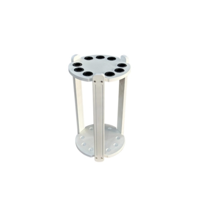Knight Shot Cue Stand Round 9pcs White Finishing