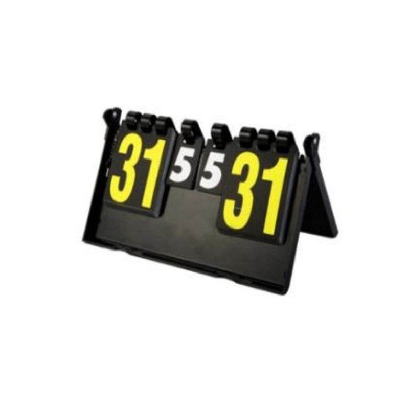 Knight Shot Table Tennis Folding Score Board (Black with Blue and Red Scoring Numbers)