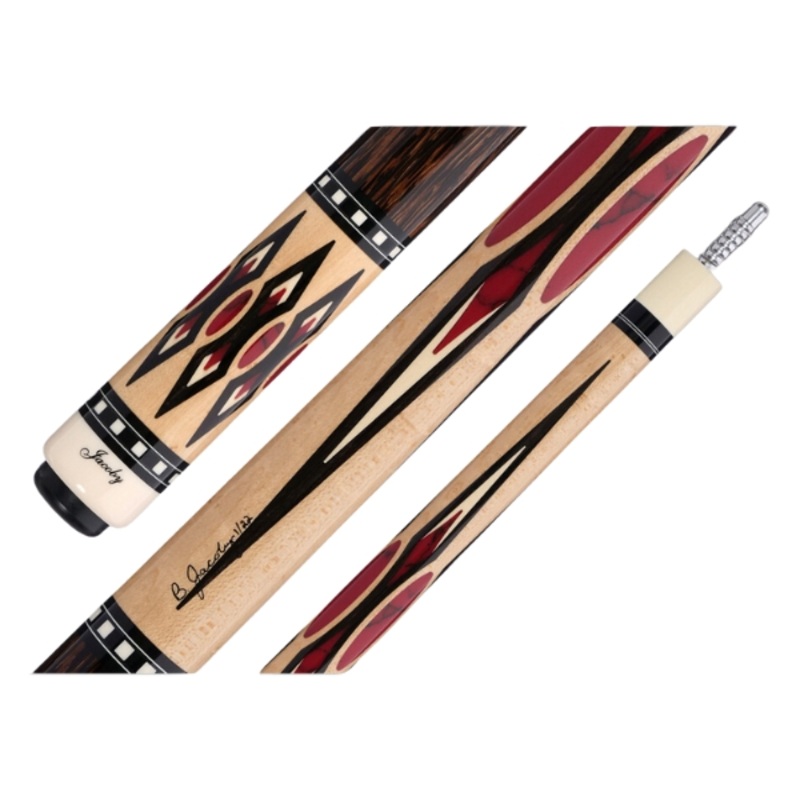 Jacoby HB6 Pool Cue W/ One 12.75mm Ultra Pro Shaft   White Juma Radial Joint