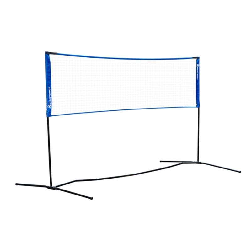 Knight Shot Badminton Post With Net and Carry Bag for Portability