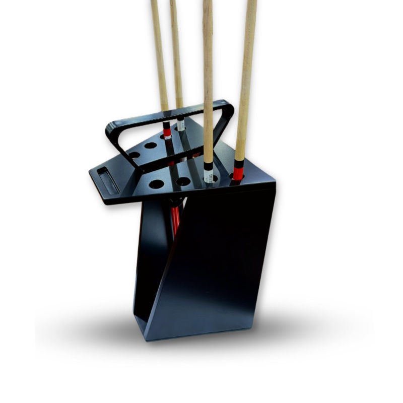 Knight Shot Cue Stand  8pcs Cue   Triangle HolderMatteBlack