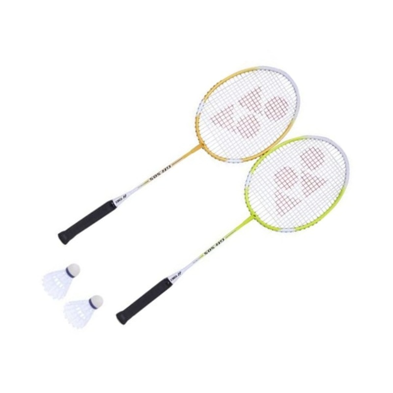 Yonex GR-505 Badminton Racket Set | 2 Rackets 2 Shuttlecock