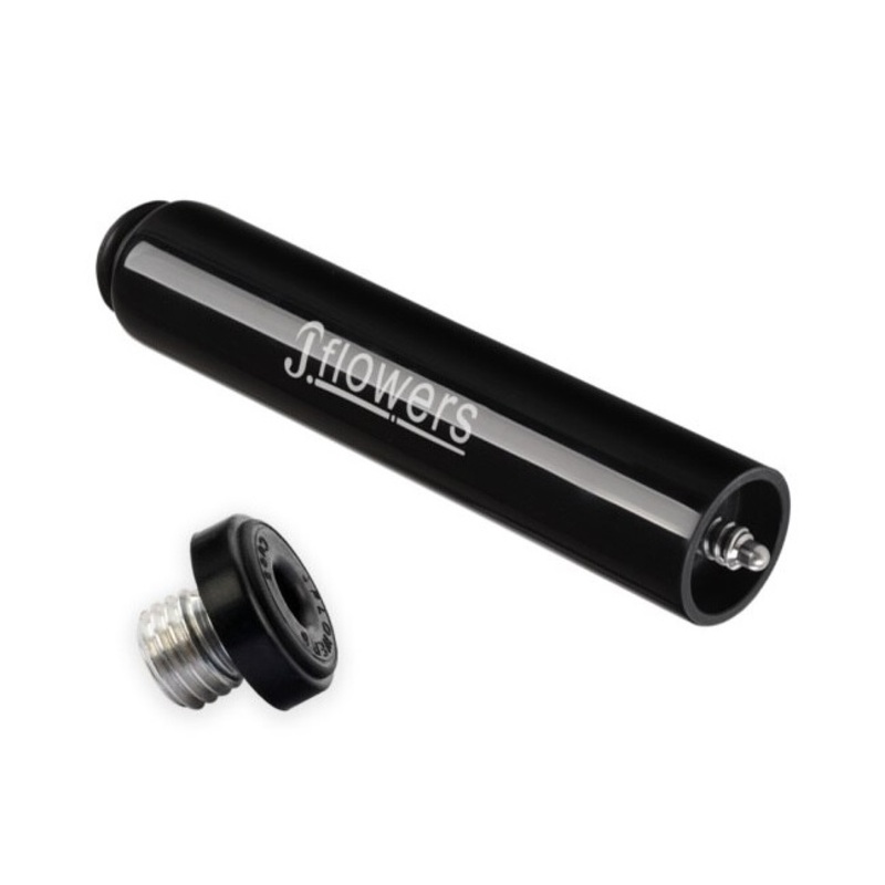 J Flowers Billiard Cue Extension 6 (Plain Black)