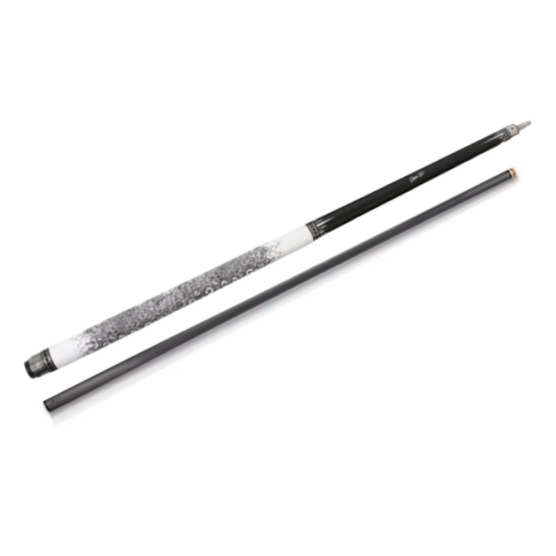 J Flowers Billiard Cue Jayson Shaw JFS-JS2WF Model White Leather Wrap W/ Carbon Shaft