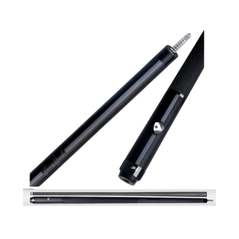 J Flowers Dennis Orcollo Billiard Cue JF-DO1F in Black Leather Wrap with Carbon Shaft