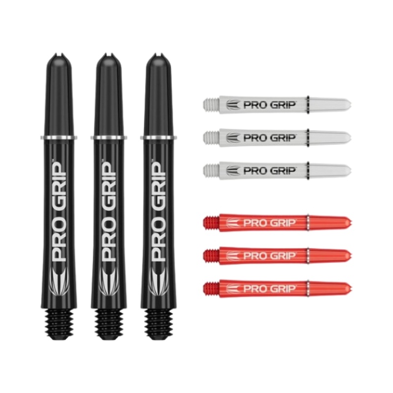 Target Pro Grip Shaft Intermediate Black/White/Red 3 Sets | 9 Pcs