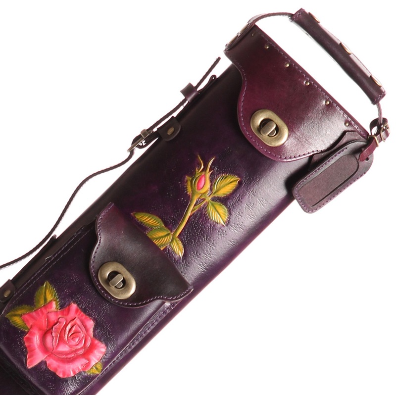 Instroke Rose Red Pool Cue Case – 3×5