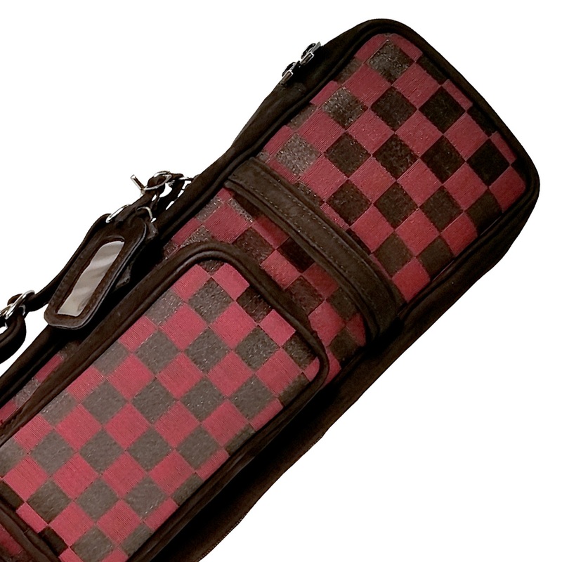 Instroke Soft Burgundy Horse Hair Pool Cue Case – 4×8