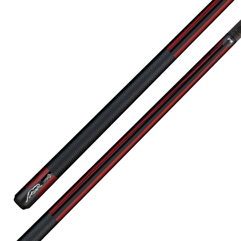 Predator P3 REVO Red Tiger Pool Cue with Leather Wrap