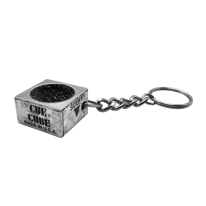 Cue Cube Chrome Shaper/Scuffer Keychain
