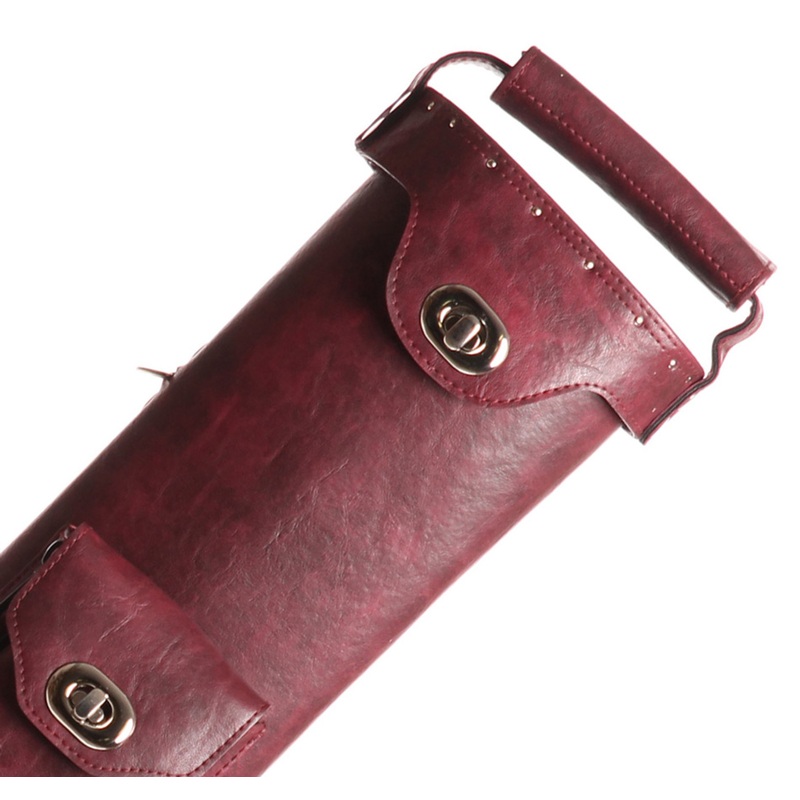 Instroke 2×3 Premier Burgundy Pool Cue Case