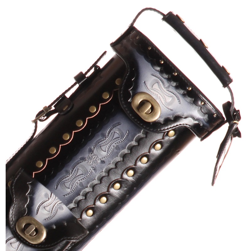 Instroke 3×7 Saddle Black Airbrushed D06 Pool Cue Case