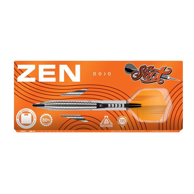 Shot Zen Dojo Steel Tip 3 Dart Set – 23gm