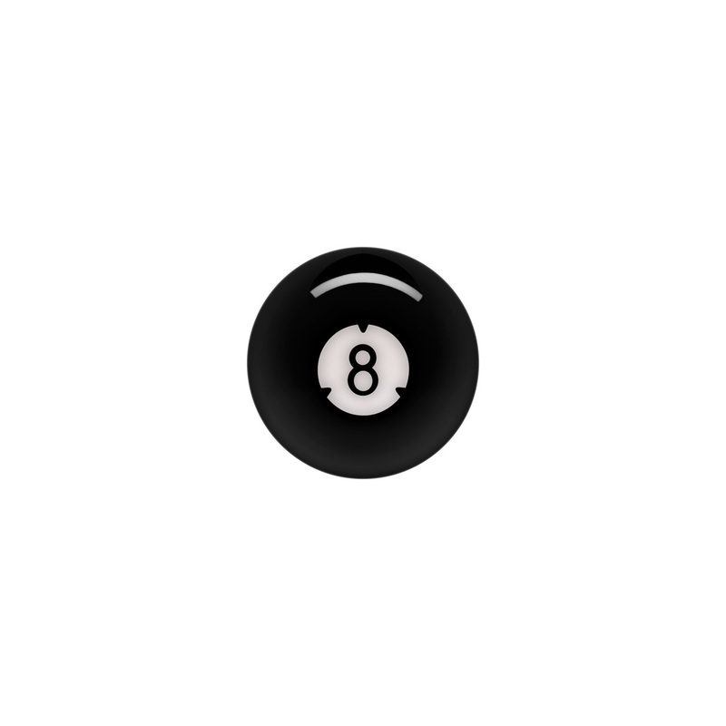 ARCOS II Predator Replacement Pool Ball – 8 Ball