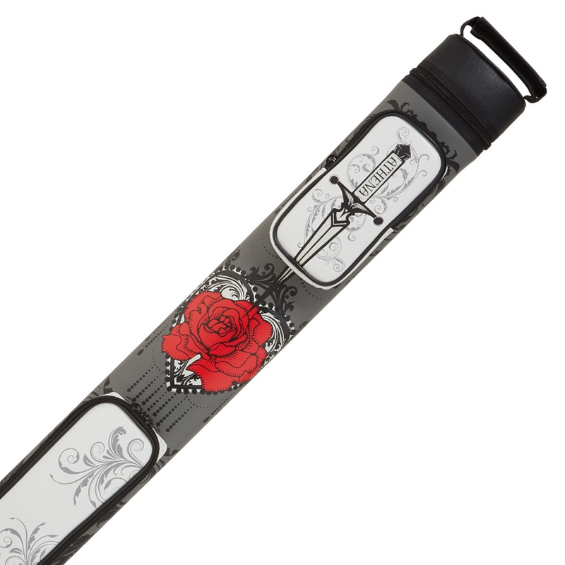 Athena Rose and Dagger Pool Cue Case – 2×2