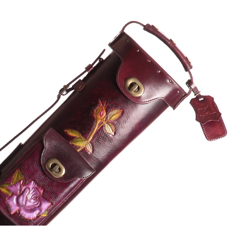 Instroke Rose Purple Pool Cue Case – 3×5