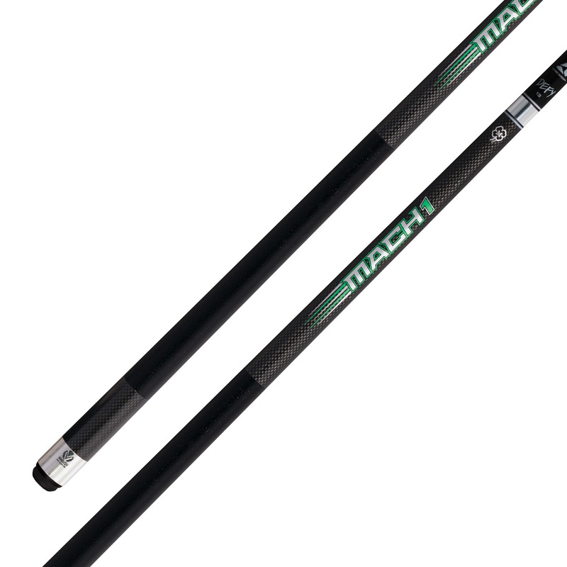 McDermott Mach 1 Carbon Fiber Break Cue – Leather Wrap