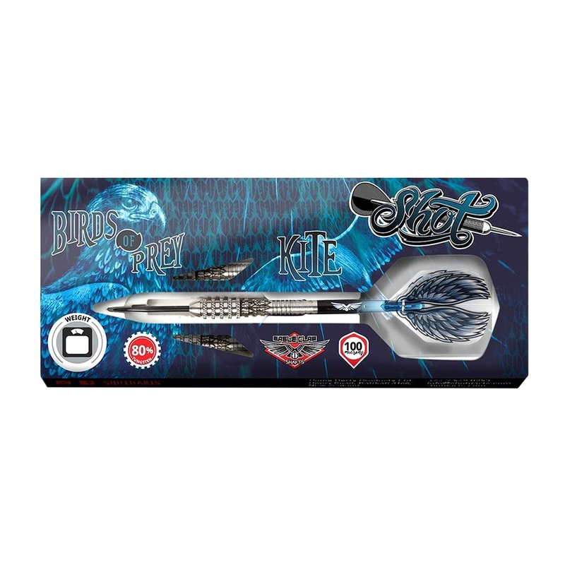 Shot Birds Of Prey Kite Steel Tip 3 Dart Set – 23gm