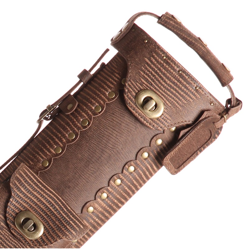 Instroke Exotic Cue Case with Brown Lizard Skin – 3×5