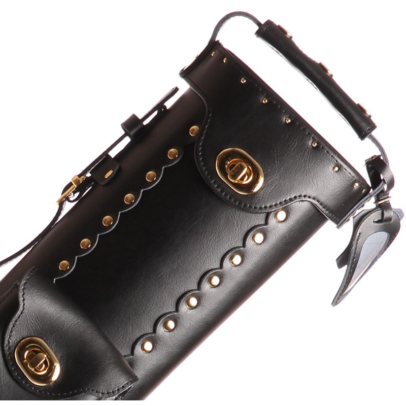Instroke Leather Cowboy Black Pool Cue Case – 2×3