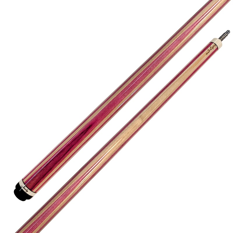 Jacoby Custom Cue – Laminated Pink and Natural Maple