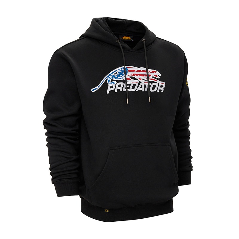 Predator Red, White and Blue Logo Hoodie