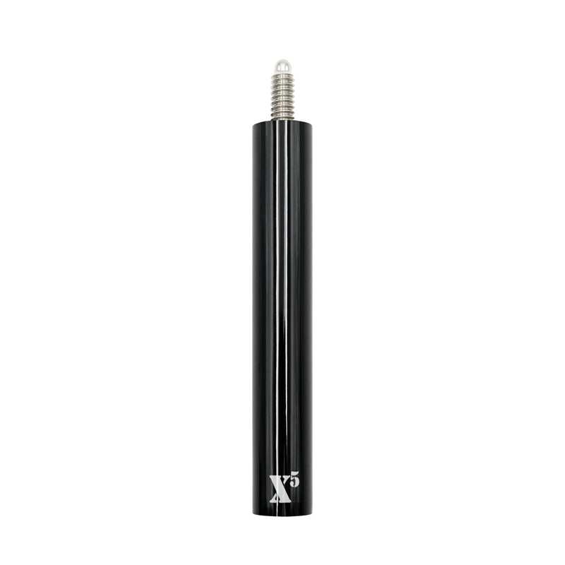 X5 Black Center Pool Cue Extension – 5/16×18