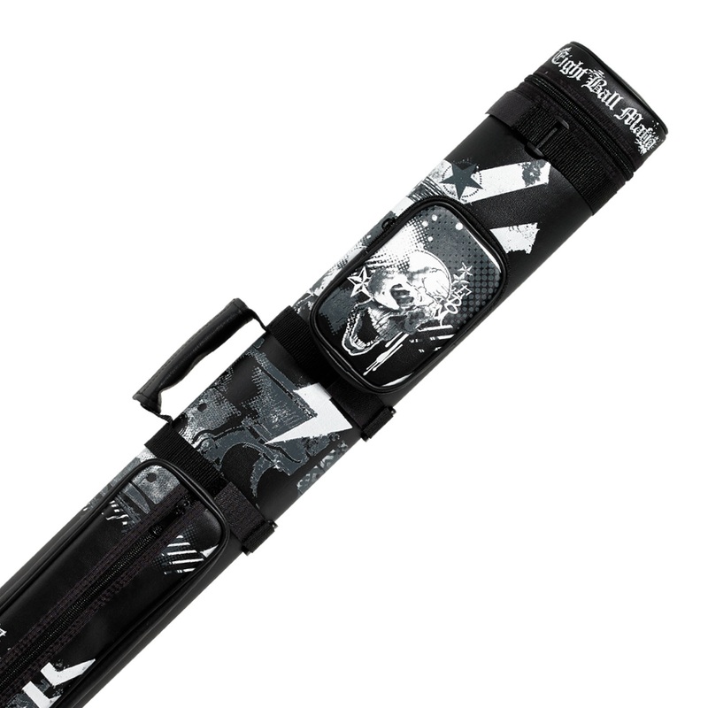 Eight Ball Mafia Skull and Stars Pool Cue Case – 2×2